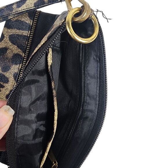 Nicole Miller Leopard Print Wristlet - Picture 6 of 6